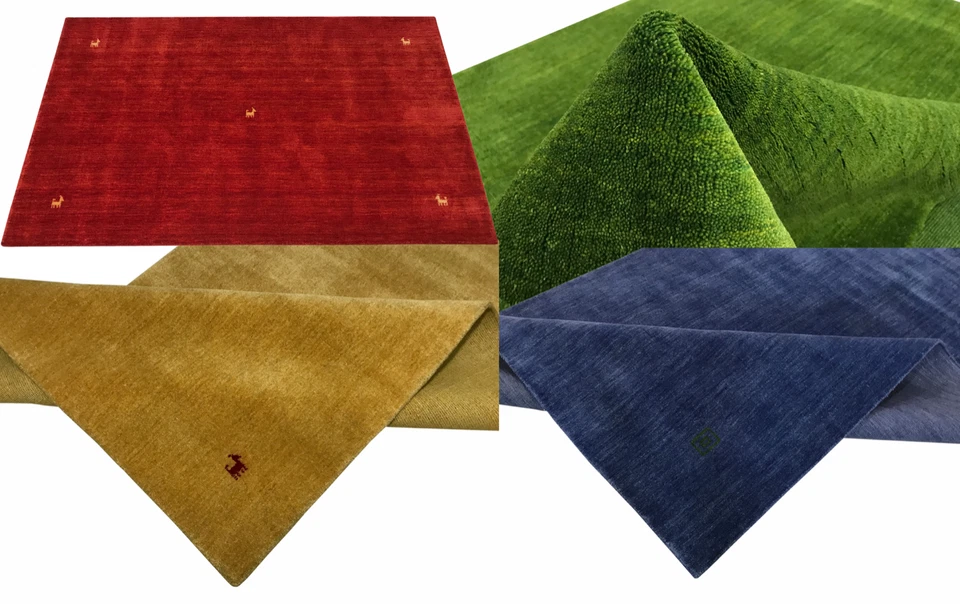 Orientteppich Gabbeh Handgewebt Teppich 100% Wolle Handloom Brücke Fussmatten - Bild 1 von 1