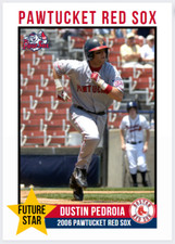 2006 Dustin Pedroia Future Star Minor League Rookie Card Pawtucket Red Sox