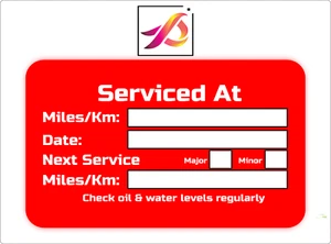 Car Stickers Reminder Auto Truck Van Next Service Due Date Waterproof Van x 500 - Bild 1 von 2