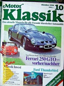 MOTOR KLASSIK 10-90+FERRARI 250 GTO+FORD T-BIRD+AUDI 100 COUPÈ+VERITAS+AWZ P 70 - Bild 1 von 1