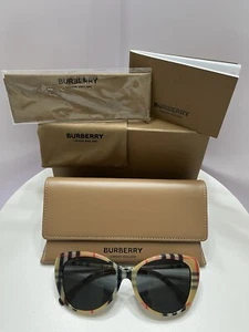 BURBERRY WOMEN’S CAT EYE SUNGLASSES 100% AUTHENTIC AND BRAND NEW BE4407 - Picture 1 of 9