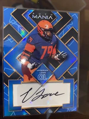 Vederian Lowe 2022 Wild Card Auto Mania RC Auto Vikings Sapphire Diamond Black - Image 1 of 4