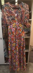 Joe Browns Vestido Floral Midi/Maxi Multicolor Talla 10 - Imagen 1 de 5
