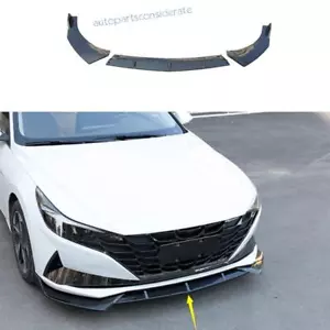 For Hyundai Elantra 21-23 Carbon Fiber Front Bumper Lip Spoiler Bodykit Refit - Bild 1 von 10