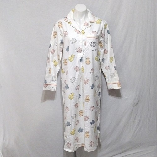 UNDERCOVER Camicia da notte Secret Treasures Terry in tessuto con bottoni stampa gatto pigiama maxi dress