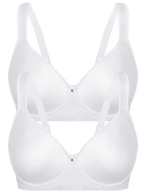 2er Sparpack Spacer-BH SENSUAL PEBBLE von Sassa 28315 in Weiss, Schwarz - Bild 1 von 3