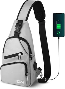 Crossbody Sling Bag Herren Damen, Freizeit Schulter Rucksack, Brust Daypack  - Bild 1 von 12