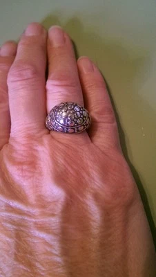 Anillo domo punto esterlina John Hardy vintage, talla 6 Foto 1 de 4