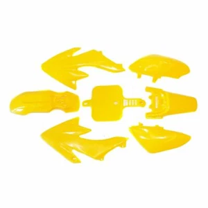 YELLOW Plastics Guard Fairing Fender Kit CRF50 STYLE 110 125cc PIT PRO Dirt Bike - Picture 1 of 8