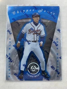 CHIPPER JONES 1997 PINNACLE TOTALLY CERTIFIED PLATINUM BLUE /1999 HOFer #59 - Picture 1 of 2