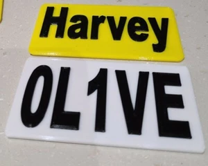 3D Printed number plate - Little Tikes cozy coupe sport model No stickers! - Picture 1 of 4