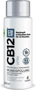 CB12 White Mundspülung Mundwasser frischer Atem Mundgeruch whitening Zähne 500ml - Bild 1 von 10