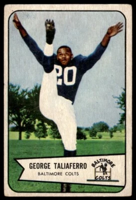 1954 Bowman George Taliaferro Baltimore Colts #50 - Image 1 of 2