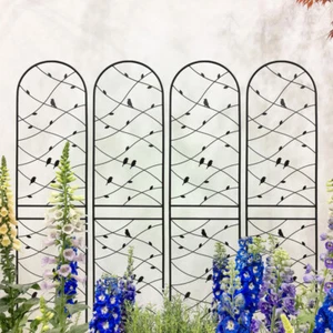 Metal Garden Trellis Rustproof Trellis, Climbing Plants Outdoor Flower Support - Picture 1 of 7