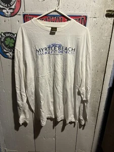 VINTAGE Timberland Weathergear Myrtle Beach Long Sleeve Tshirt Made in USA L - Picture 1 of 4