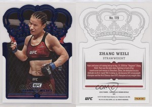 2022 Panini Chronicles UFC Crown Royale Blue /99 Zhang Weili #119