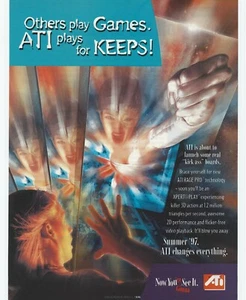 Vintage/Retro ATI Rage Pro Grafikkarte Print Ad Promo 1997 - Bild 1 von 2