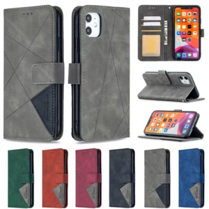Flip Magnet PU Leder Wallet Handy Tasche Schutz Hülle Bumper Cover Etui Case  BF - Picture 1 of 58