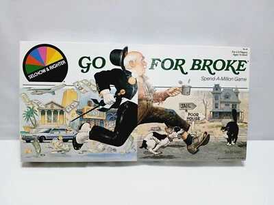 1985 GO FOR BROKE Board Game by Selchow & Righter for 2-5 player / 10 to adult - Image 1 of 4
