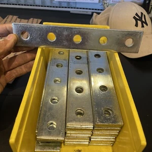 Lot Of 5). Unistrut Flat Plate Bracket 5 Hole Flat Type - Picture 1 of 4