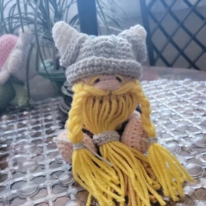 Handmade Viking Gnom With Braided Beard. - Picture 1 of 10