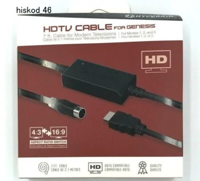 Hyperkin HD HDMI HDTV converter Adapter Cable for Sega Genesis Mega Drive 1 2 3 - Image 1 of 4