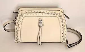 Brighton Interlok Georgina Organizer Crossbody Bag Credit Cards Pockets White - Picture 1 of 22