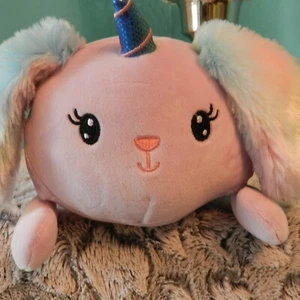 Neu mit Etikett Squishmallows 7,5 Zoll Merritt der Regenbogenhase Kaninchen Einhorn stapelbar 2021 - Bild 1 von 4