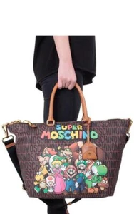 Moschino Jeremy Scott Super Mario Large leather Duffle Bag New Auth - Picture 1 of 11