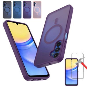 For Samsung Galaxy A15 Case Shockproof Mag Safe Phone Cover Fits + Screen Glass - Picture 1 of 19