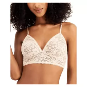 I.N.C. INTERNATIONAL CONCEPTS Women's Lace Bralette Lingerie , Almond Latte , M - Picture 1 of 1