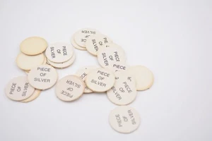 Ten Commandments 1966 Bible Game part pieces - pieces of silver discs - Picture 1 of 1