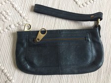 Ted Baker Leather Clutch Bag • Blue • With Hand Strap