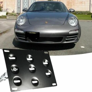 Front Bumper Tow Hook License Plate Mount Bracket For Porsche Panamera 911 991 - Picture 1 of 8
