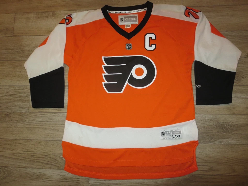 Camiseta deportiva juvenil Claude Giroux #28 Philadelphia Flyers NHL Reebok XL 18-20  Foto 1 de 3