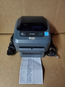 Zebra ZP505 Thermal Label Printer Serial/Parallel With Labels & Cables TESTED - Photo 1/9