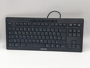 GERMAN LAYOUT Cherry Stream Keyboard TKL QWERTZ USB wired black - Picture 1 of 12