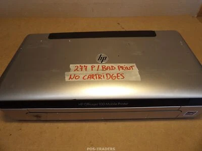 HP Officejet 100 Mobile Thermal Inkjet Printer CN551A - 277 PAGES / BAD PRINTS - Bild 1 von 4