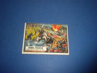 CIVIL WAR NEWS #4 REBEL POWER Topps card-original 1962 U.S printing REBEL POWER - Image 1 of 4