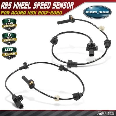 2x Sensor de velocidad de rueda ABS del lado del conductor y del pasajero delantero para Acura NSX 2017-2020 Foto 1 de 4