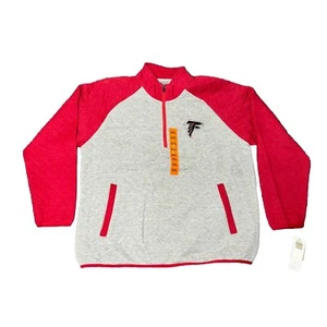 NFL Atlanta Falcons Herren gesteppt grau Viertel Reißverschluss mit Taschen Größe 2XL neu ohne Etikett - Bild 1 von 5