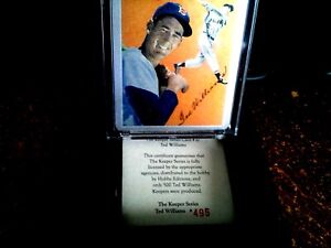 1954 Topps licensed TED WILLIAMS KEEPER SERIES 1996 **495/500 METAL MINT