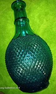 Blue Tiara Indiana Glass Diamond Point Cut Hobnail Glass Decanter No Cover - Picture 1 of 5