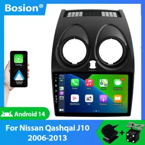 9'' Autoradio For Nissan Qashqai 2006-2013 Android 14 GPS Navi USB AutoPlay 64G - Foto 1 di 12