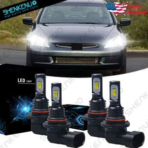 For Honda Civic Accord Coupe Sedan HKW White 9005 9006 LED Headlight Bulbs Kit - Bild 1 von 12