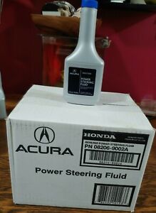 GENUINE ACURA OEM Power Steering Pump Fluid CASE OF 12-12oz BOTTLES NEW SEALED