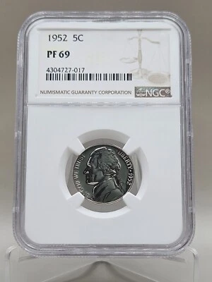 1952 Jefferson Nickel Proof NGC PF 69 - Image 1 of 4