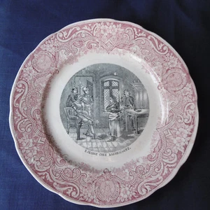 ANCIENNE ASSIETTE BADONVILLER SUR LE THÈME DE JEANNE D'ARC - N° 3 - Picture 1 of 3