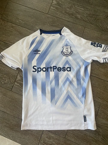 Everton FC 2018/19 Third Jersey Shirt Umbro Size M Number 29 FA Cup Patch Cover