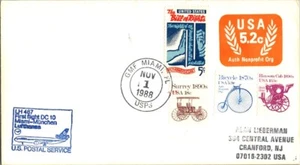 Lufthansa Airlines First Flight Miami Florida - Munich Germany 1988 - Picture 1 of 2